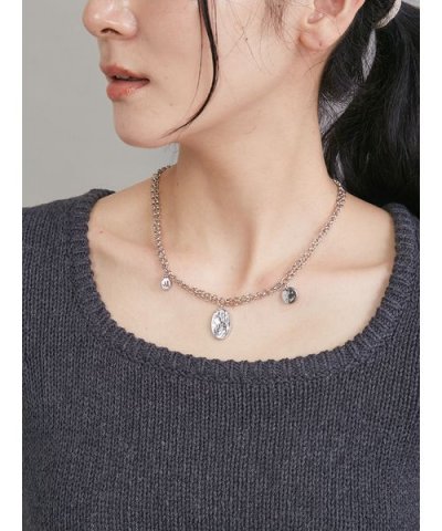 モチーフチャームチェーンネックレス