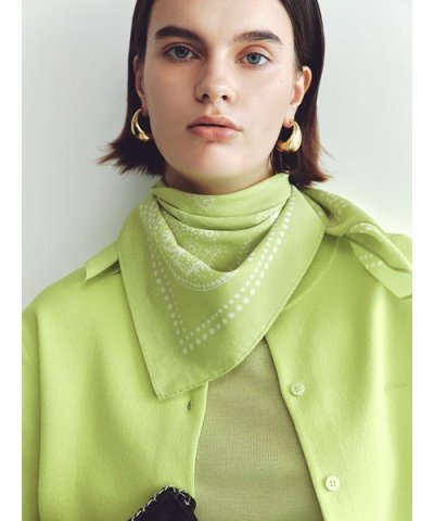 バンダナ柄綿シルクスカーフ