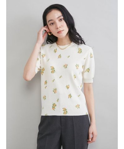 フラワープリントアンサンブルプルオーバー