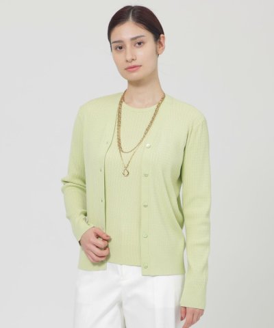 【ウォッシャブル】ヴィスコースストレッチ　カーディガン