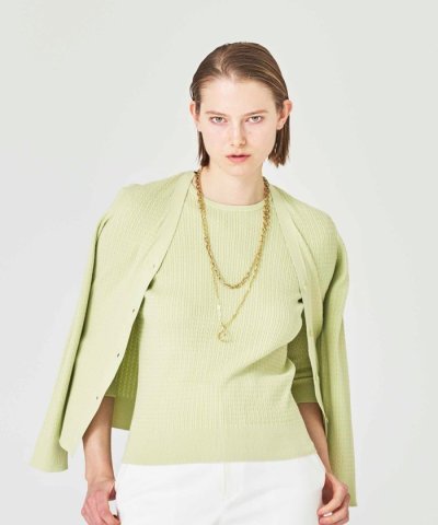 【ウォッシャブル】ヴィスコースストレッチ　カーディガン