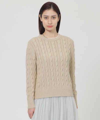 【ウォッシャブル】シークインコットン　プルオーバー