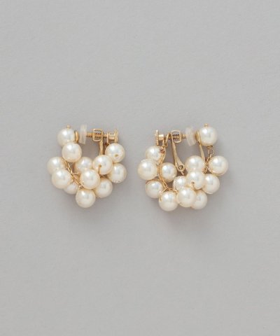 グレープパールイヤリング