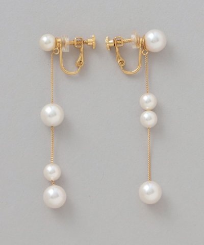 アシンメトリーパールイヤリング