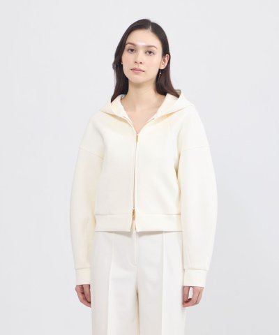 ライトコットンダンボール ジップアップフーディー