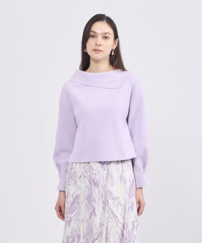 【La maglia】 アシンメトリーカラーニット