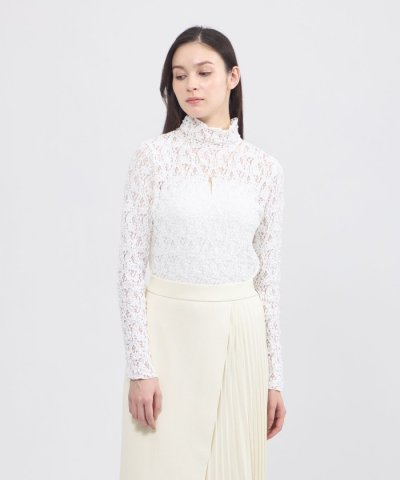 ストレッチレース シアーカットソー