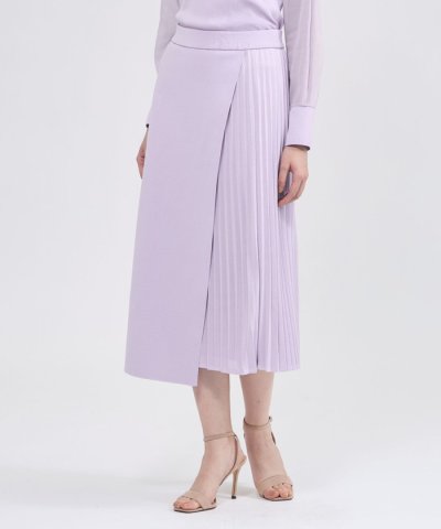 【La maglia】 プリーツコンビ ニットスカート