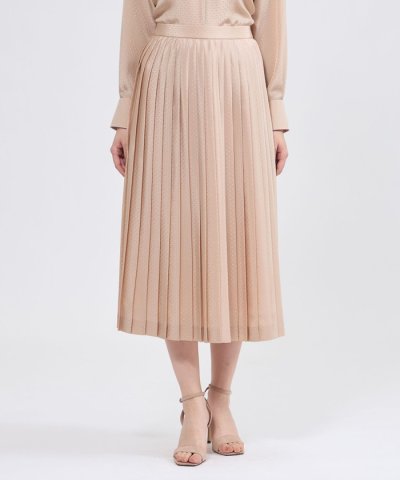 ドットドビーデシン プリーツスカート