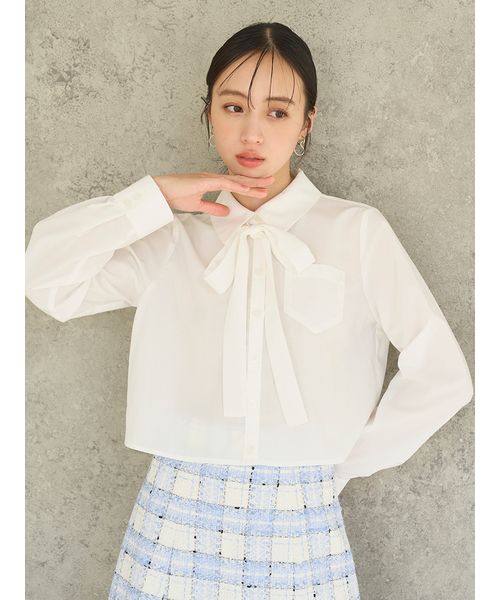 今期物 スナイデル ホワイトブラウス 可愛い 安い 美品 綺麗 ホワイト系｜シャツ・ブラウス｜SNIDEL(スナイデル)｜阪急百貨店公式