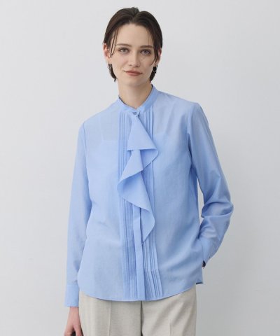 【2WAY】 セシェシルキーローン ラッフルブラウス