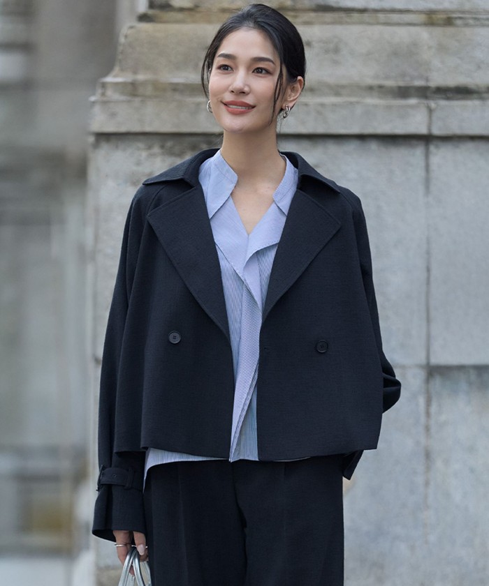 ミックスブッチャー ショートトレンチコート(508732395)｜阪急百貨店