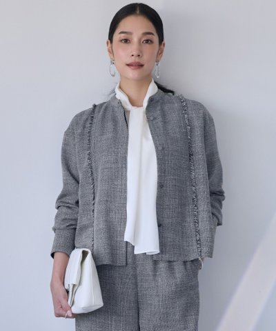 ライトスラブツイード シャツジャケット