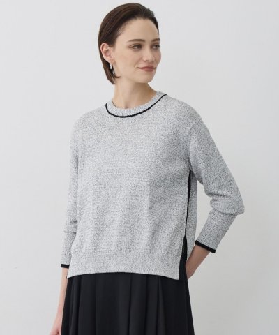 コットンツイスター クルーネックニット