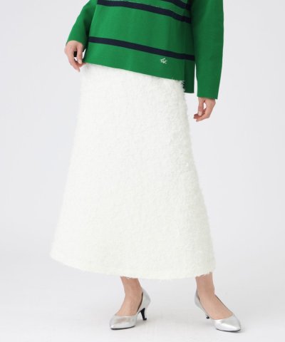 【マシンウォッシャブル】シャギーパンサージャカードスカート