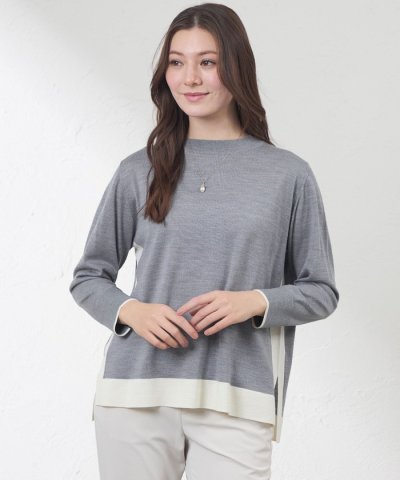 カラーブロッキングニット