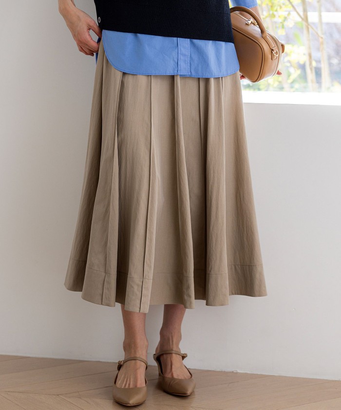 ベージュ系｜Aラインスカート｜23区 (Lサイズ)(ニジュウサンク Lサイズ