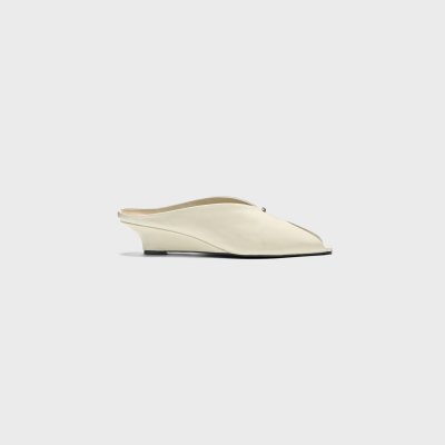 LILAC LEATHER MULES