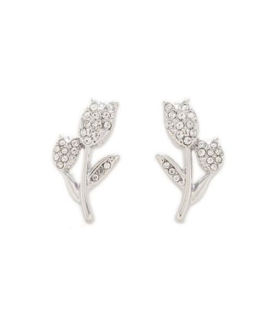 ビジューチューリップピアス