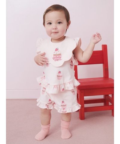 【BABY】カップケーキ柄ショートパンツ
