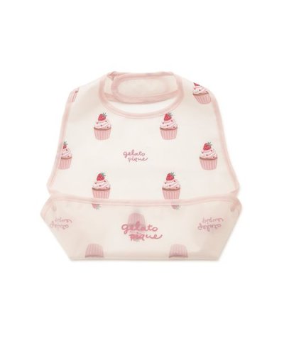 【BABY】カップケーキ柄お食事スタイ