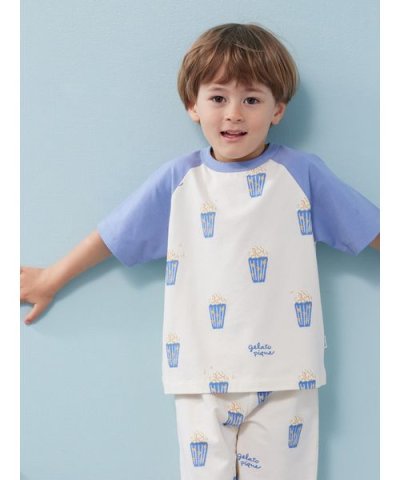 【KIDS】ポップコーン柄半袖Tシャツ