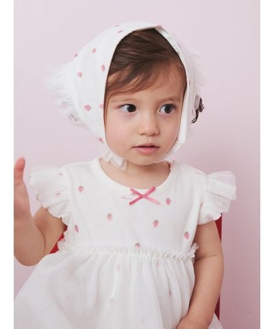 【KIDS】ストロベリー柄チュールバブーシュカ