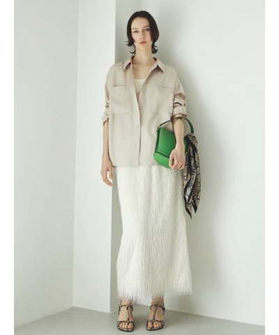 シャギージャガードストレートスカート