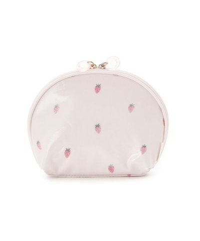 ストロベリー柄コーティングポーチ