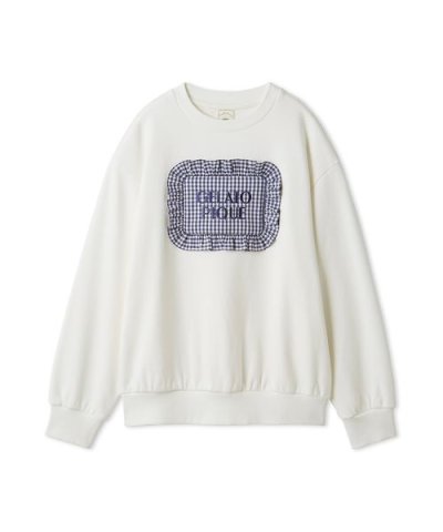 【WhiteDay】ピローモチーフ裏毛プルオーバー