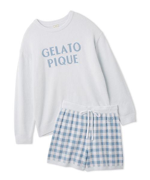 WhiteDay】ロゴプルオーバー&チェックショートパンツセット(508735457