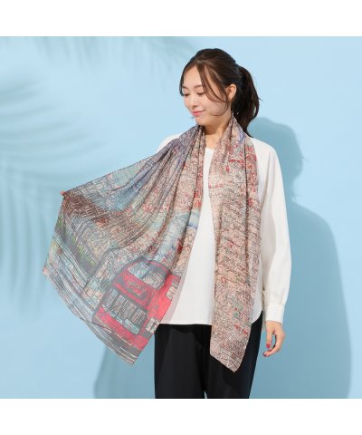 ピサーノ PISANO ロンドンプリントストール