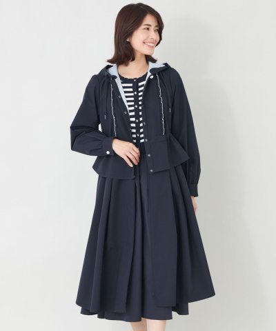 【L】バイカラーボンディング マルチWAYコート