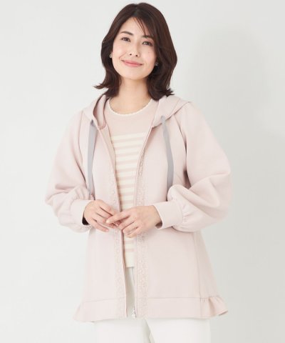 【L】ライトボリューム フードパーカー