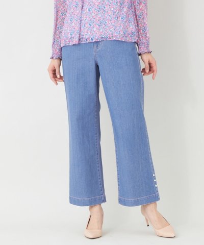 【L】エレガンス ワイドデニム