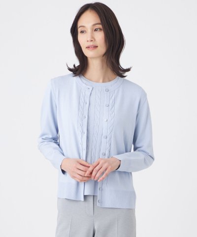 【ウォッシャブル】アンサンブルニットカーディガン