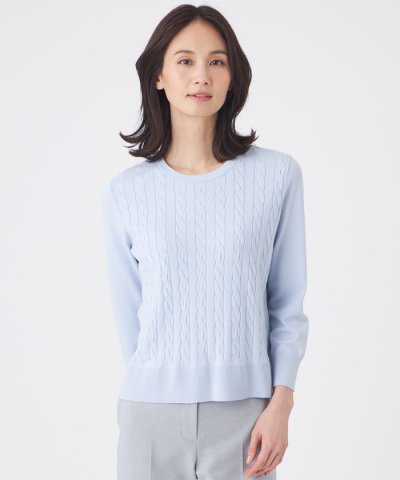 【ウォッシャブル】アンサンブルニットプルオーバー