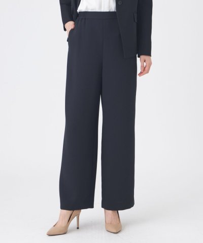 【ウォッシャブル】ソフトダブルクロスパンツ