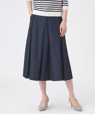 【ウォッシャブル】シャンブレーメモリータフタスカート