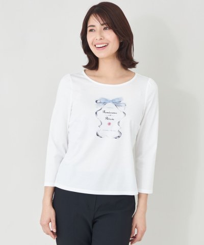 リボンフレームモチーフ カットソー