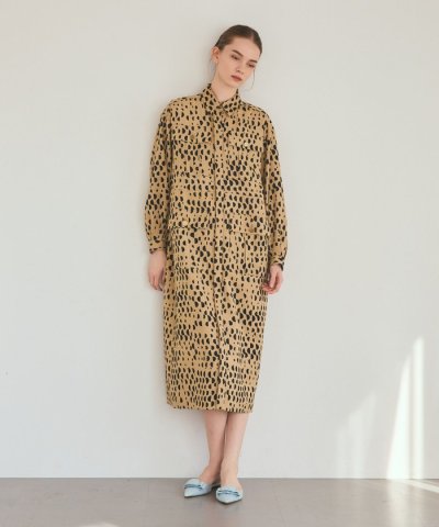 ハーフドットミリタリーワンピース