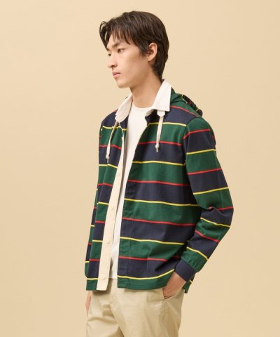 【フード取り外し可】フーデット ラガーシャツ