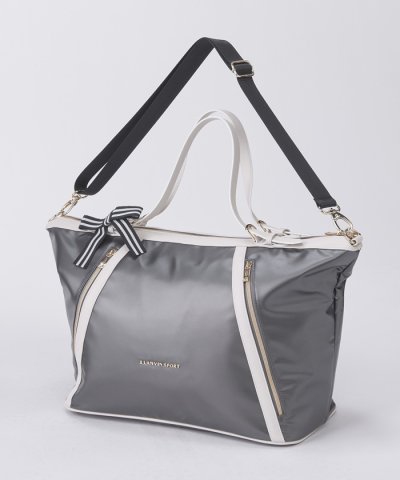 ランバン スポール LANVIN SPORT グログランリボン付きボストンバッグ