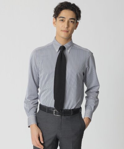 【STUART‘S TRAVELER】ストライプ柄プリントジャージシャツ