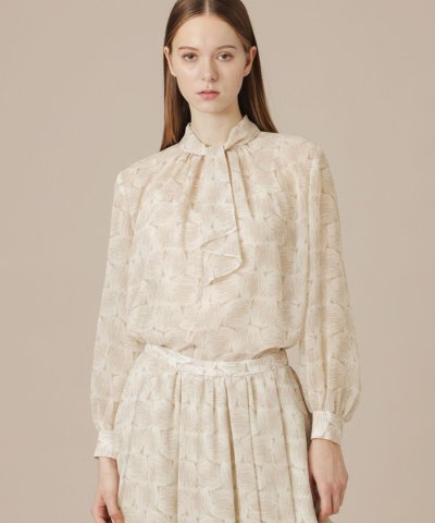 ドローイングバスケットブラウス