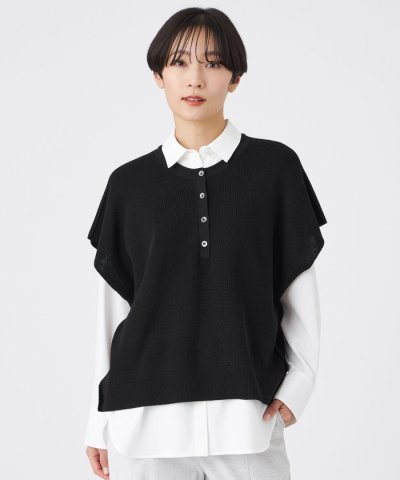 【ウォッシャブル】2wayニットベスト