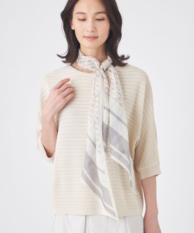 【ウォッシャブル】剣先幾何ストール