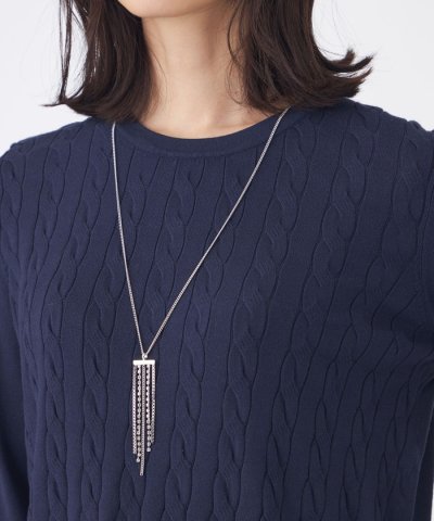 ラインストーンネックレス