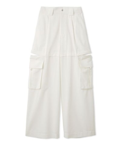 サイドファスナーカーゴパンツ／ウォッシャブル・防シワ・接触冷感