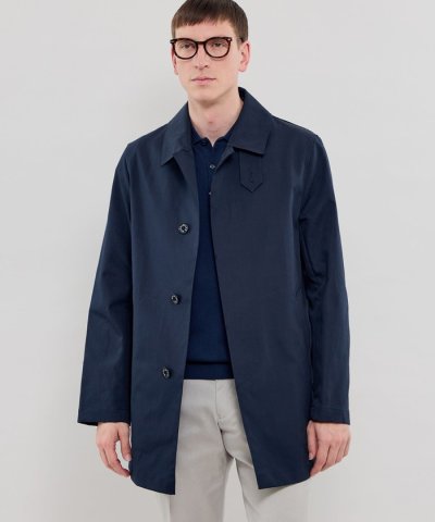 【予約販売】【DUNFORD SHORT】コットンボンディングステンカラーコート